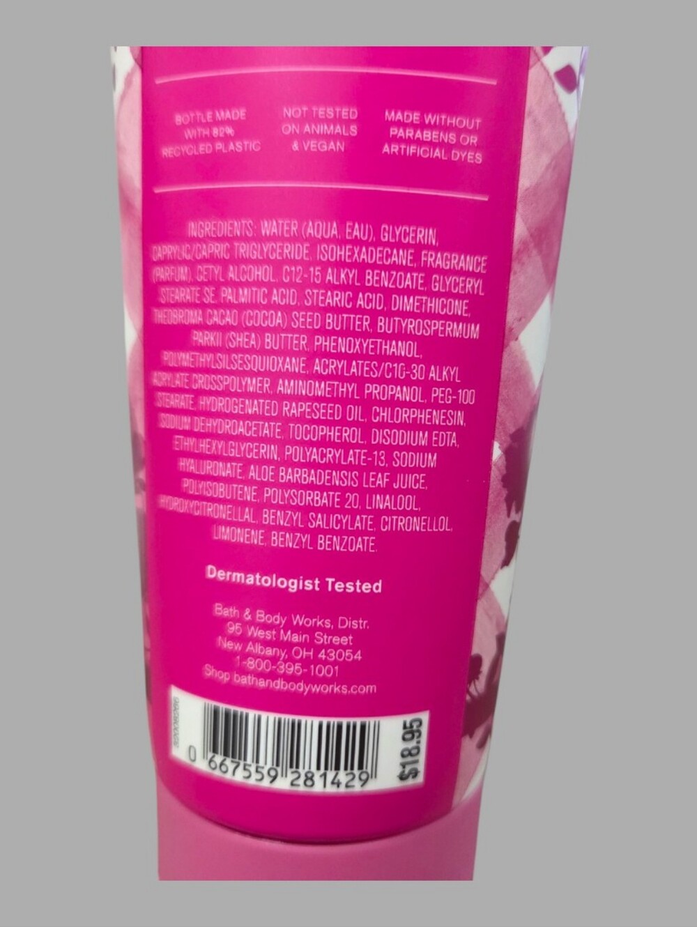 Bath & Body Works Ladie's Gingham Gorgeous Pink Body Wash & Body Cream - Picture 12 of 14